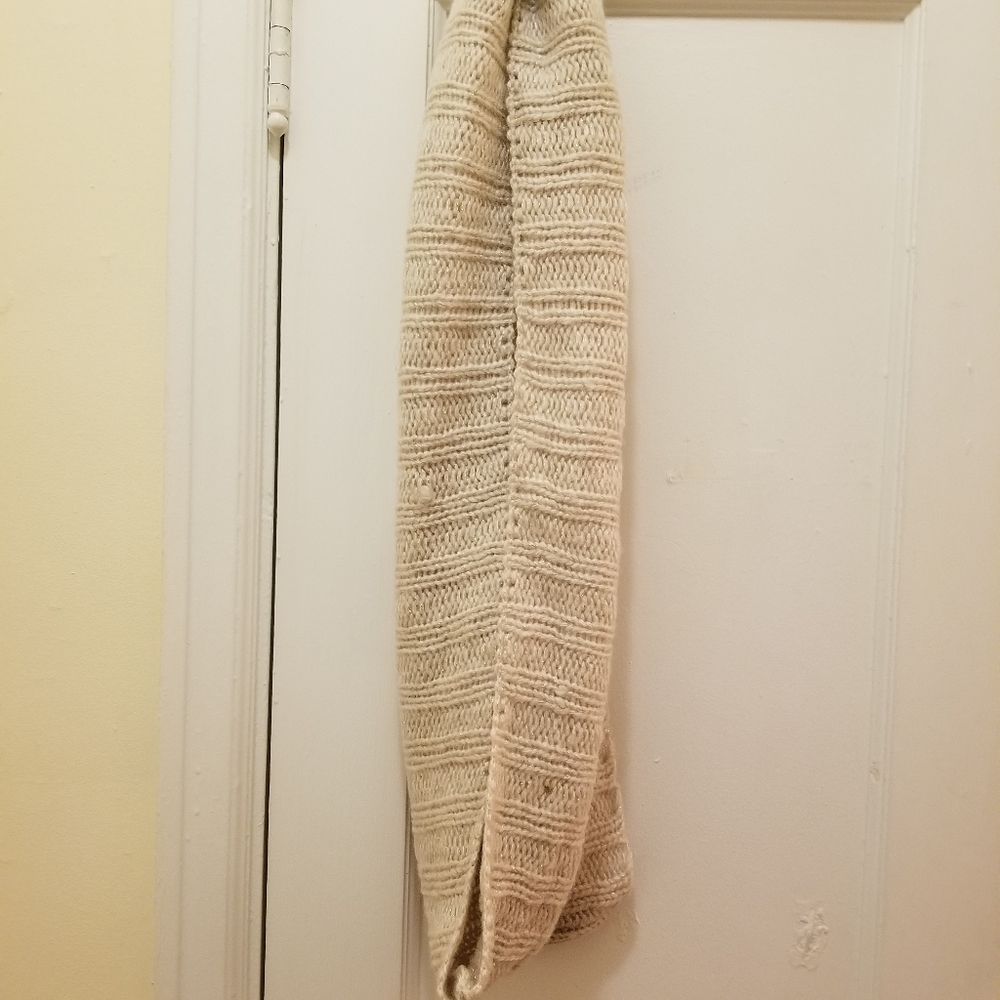Sparkly ivory scarf